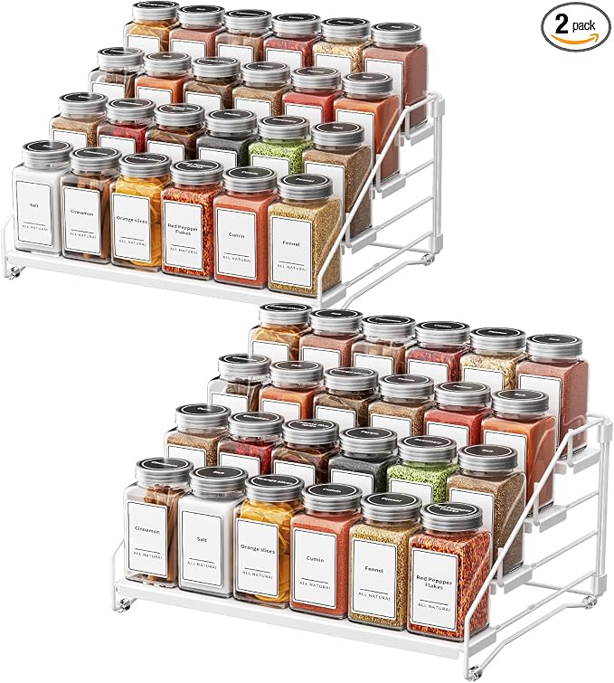 Spice Organization for Cabinet, Spice Rack Organizer, Spice Rack Organizer for by BOIVSHI