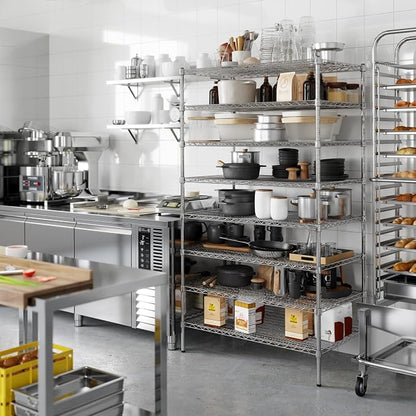 24" Deep x 42" Wide x 74" Height Wire Shelving Kit | 8-Tier | NSF Commercial - Image 2