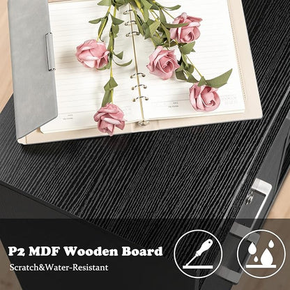 VINGLI Wood Mobile File Cabinet - Image 7