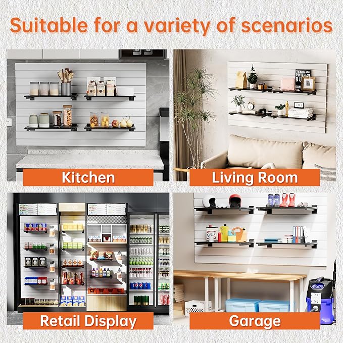 Wood Slatwall Shelves, Slat Wall Shelf Slatwall Acccessory - Image 4
