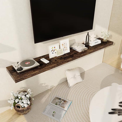 Fun Memories 72 Inch Floating Shelf, 12 Inch Deep Wall Shelf - Image 2