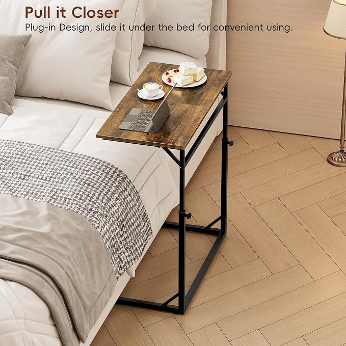 Vagusicc C Shaped End Table, Tall Side Table - Image 8