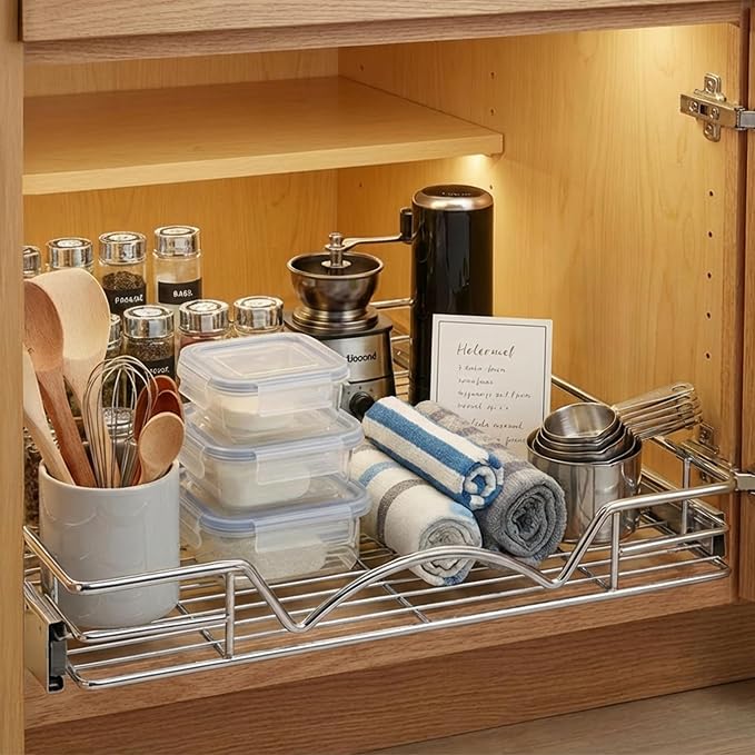 HOLDN’ STORAGE Pull Out Cabinet Organizer, Heavy Duty Caddy w/Lifetime Limited - Image 2