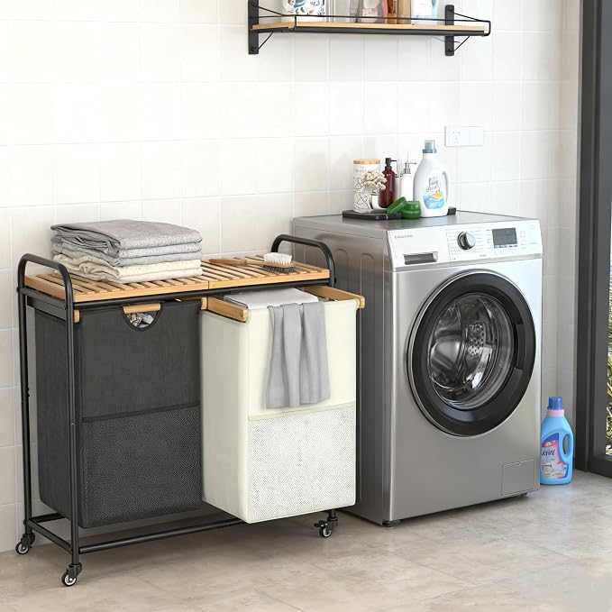 Laundry Sorter 2 Section, Laundry Hampers - Image 5