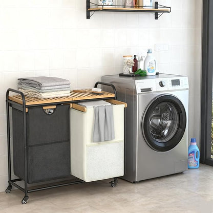 Laundry Sorter 2 Section, Laundry Hampers - Image 5
