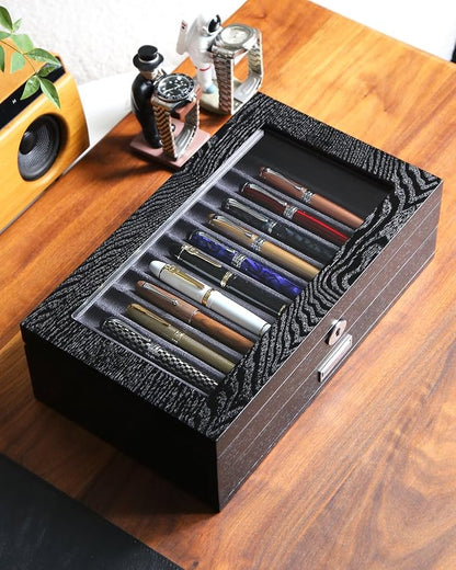 Wood Pen Display case 24 Slot Fountain Pen Box Storage Organizer - Image 2
