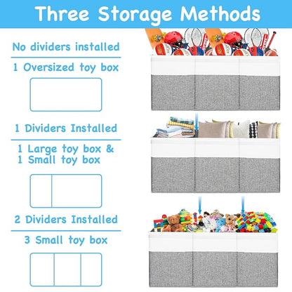 Large Toy Box Chest, Toy Storage Organizer, Storage Bins - Image 6