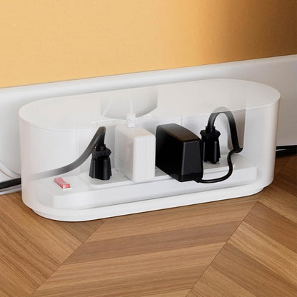 D-Line Cable Management Box, Power Strip Holder, Floor Outlet Hiders, Desk Cord - Image 8