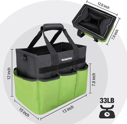 WORKPRO Garden Tool Bag Organizer, Heavy Duty Gardening Tote Bag - Image 2