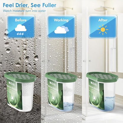 Moisture Absorbers 3 Pack, Fresh Fragrance Closet Dehumidifier - Image 2