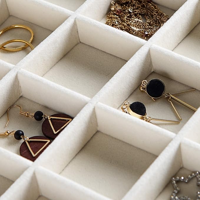 Frebeauty 24 Grid Earring Holder Organizer Tray, Jewelry Organizers and Storage - Image 6