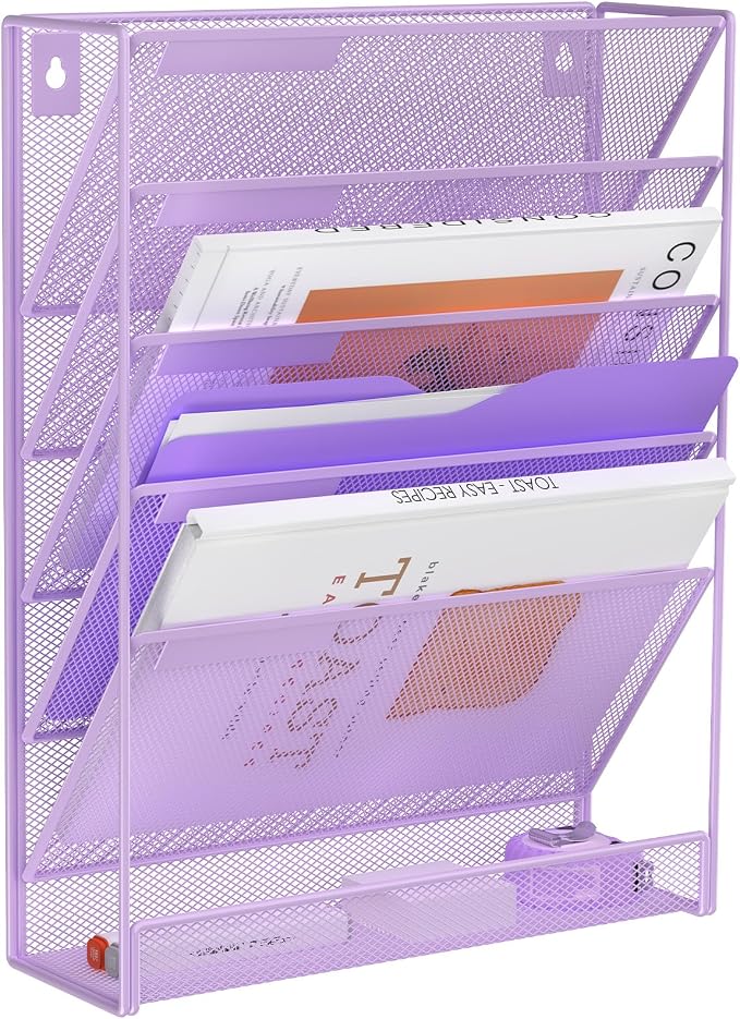Kuntine.B Wall File Organizer Office Hanging Magazine Holder Wall File Organizer by KuntineB