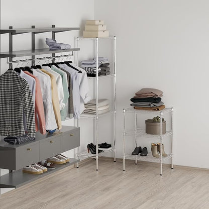 18" Deep x 24" Wide x 34" Height Wire Shelving Kit | 3-Tier |NSF Commercial - Image 7