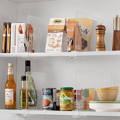 HBlife 10 Pack Clear Shelf Dividers, Vertical Purse Organizer - Image 7