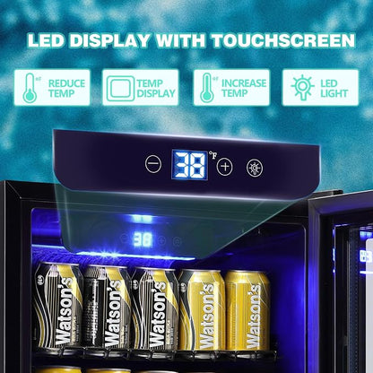 WANAI Mini Fridge Cooler 120 Can Beverage Refrigerator - Image 3