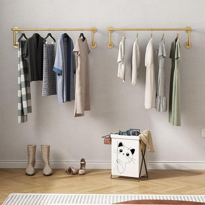 Industrial Pipe Clothing Racks 2 Pack, 36.2In Wall Mounted Clothes Rack - Image 8