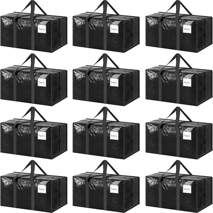 12 Pack Extra Heavy Duty Large Moving Bags by Fygrip