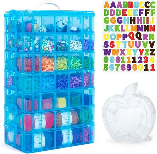 INSCRAFT 7 Layers Stackable Storage Container, 70 Adjustable Compartments by INSCRAFT