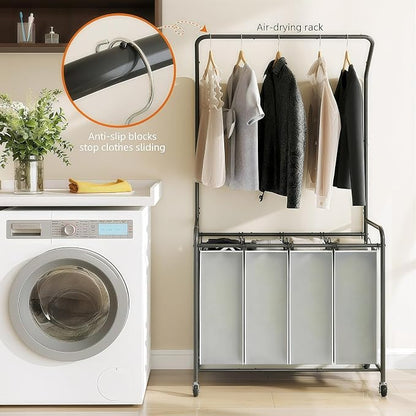 ROMOON Rolling Laundry Basket Organizer - Image 5