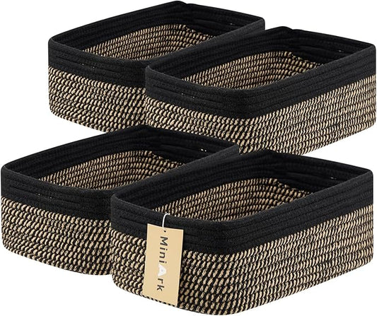 Small Storage Baskets for Organizing | Closet Organizer Bins | Shelf Toy Basket by MiniArkStorageBasketsHome