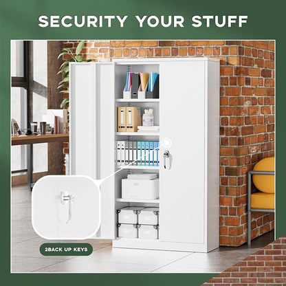 Greenvelly Metal Garage Storage Cabinet - Image 7