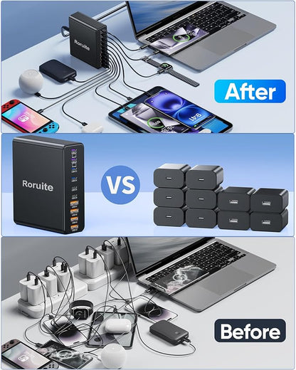 800W USB C Charging Station, 120W PD GaN5 Super Fast USB C Charger Block-10 Port - Image 7