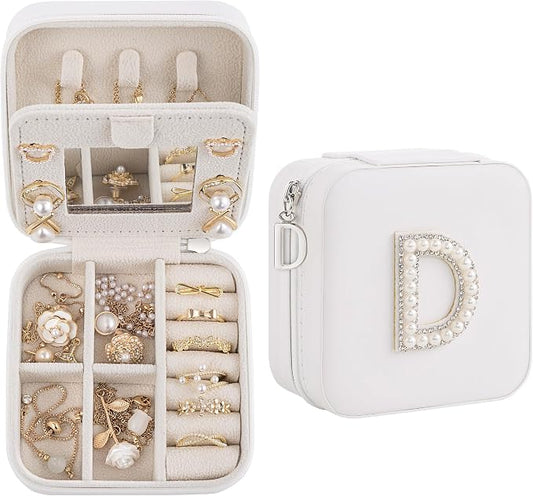 Birthday Gifts for Women: Initial Jewelry Box & Small Travel Jewelry Organizer by Unknown