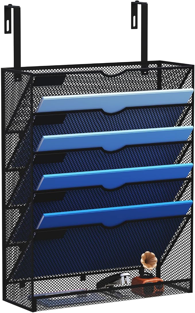 6-Tier Hanging File Organizer Office Cubicle Accessories by GDINDINFAN