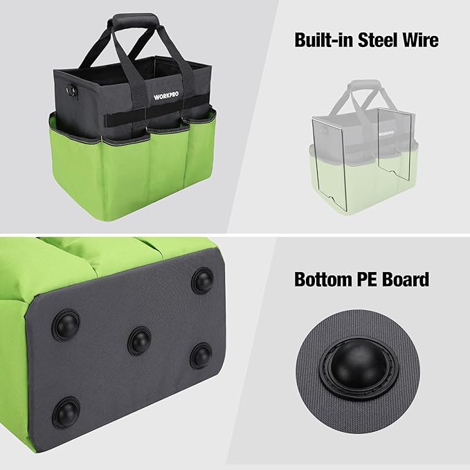 WORKPRO Garden Tool Bag Organizer, Heavy Duty Gardening Tote Bag - Image 5