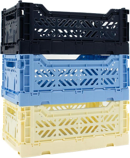 Collapsible Storage Box, Foldable Crate Organizer Bin by LunaCrates