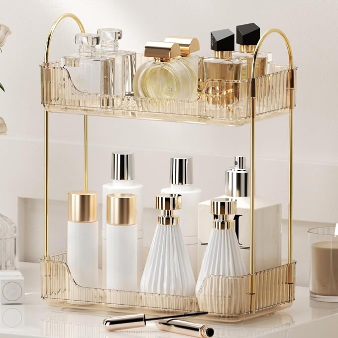 YCIA&DONE Bathroom Organizer Countertop, Makeup Storage, Skincare Cosmetic Tray by YCIADONE