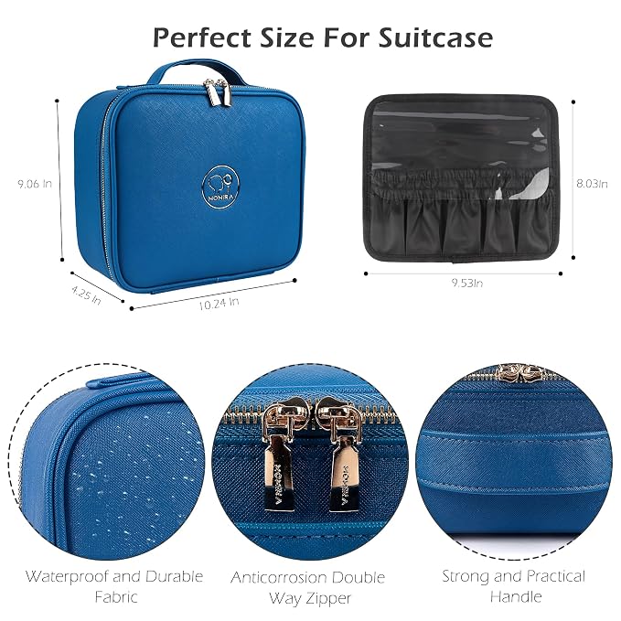 MOMIRA Travel Makeup Bag Cosmetic Bag Makeup Organizer Bag - Image 2
