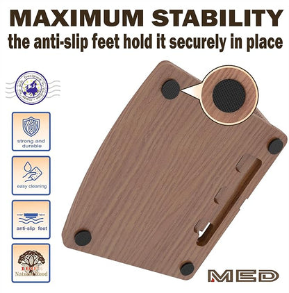 MED Wood Phone Docking Station – Nightstand Desk Organizer - Image 9