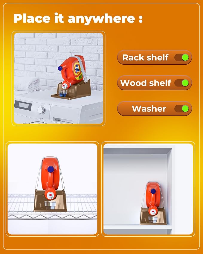 TidyFriend Laundry Detergent Holder Stand Organizer - Image 4