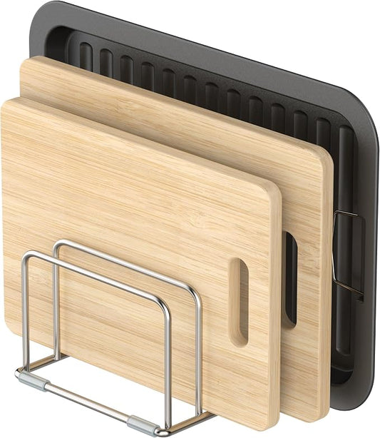 Cutting Board Holder Stand, Chopping Board Storage Rack, Cutting Board Organizer by KORRTFID