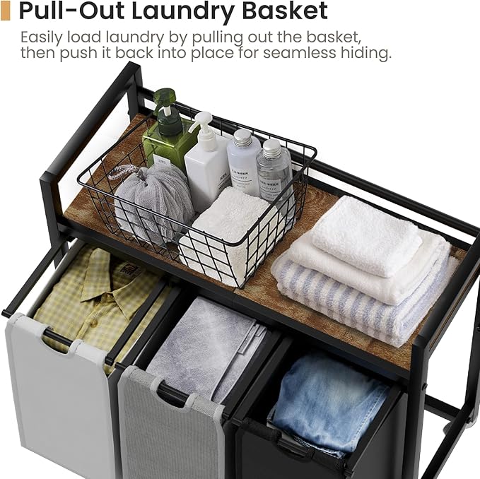 Laundry Hamper, Laundry Basket, Laundry Sorter - Image 4