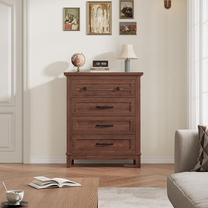 GarveeHome 4 Dresser for Bedroom, 34.8 in Tall Vertical Drawer Dresser - Image 3