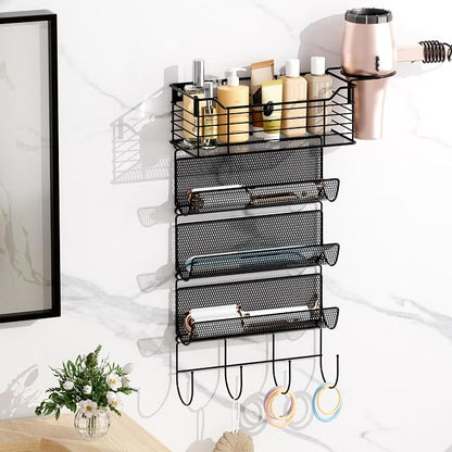 VITVITI Metal Hair Tool Organizer Wall Mount, Hair Dryer Holder by VITVITI