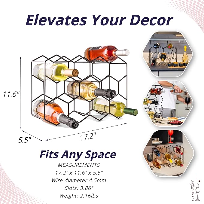 Gusto Nostro Countertop Wine Rack - Image 5