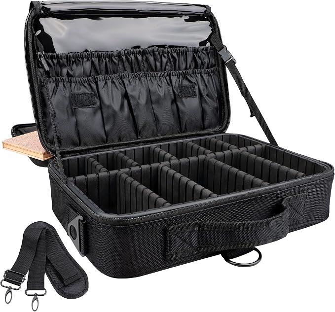 JOURMON Travel Makeup Train Case, Large Capacity Cosmetic Bags by JOURMON