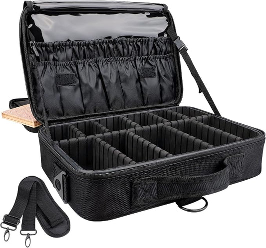 JOURMON Travel Makeup Train Case, Large Capacity Cosmetic Bags by JOURMON