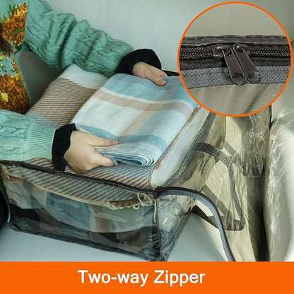 Vieshful Grey 40L Clear Clothes Storage Bag - Image 5