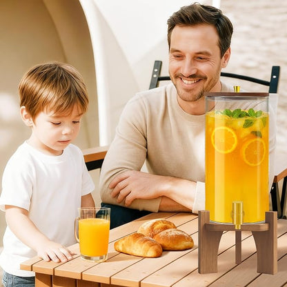 Glass Drink Dispenser, 1.5 Gallon Beverage Dispenser - Image 2