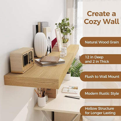 Floating Shelves 48 Inch Long, 12 Inch Deep Floating Shelves - Image 4