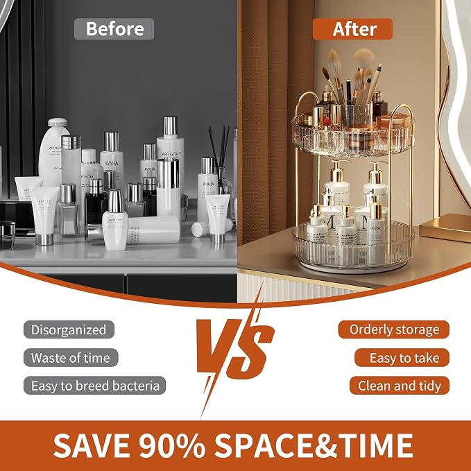 YCIA&DONE Rotating Makeup Organizer - Image 6