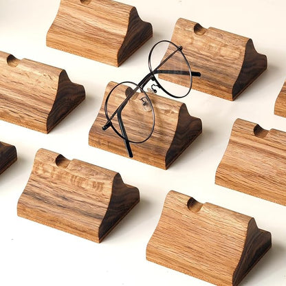 Handmade Wood Carving Eyeglasses Stand Wood Glasses Holder Sunglasses Display - Image 7