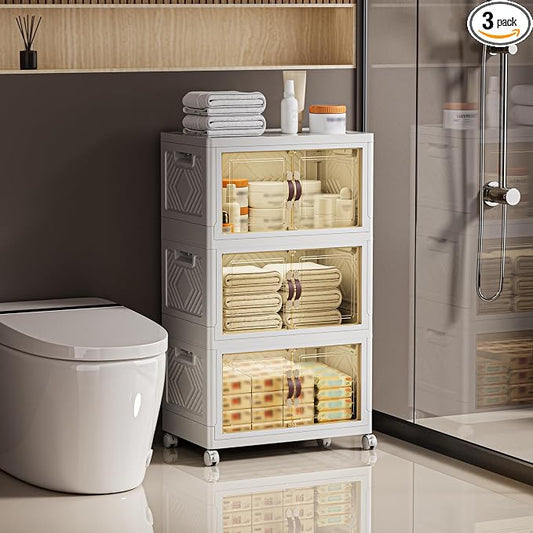200 QT / 50 Gal White Storage Bins by Unknown