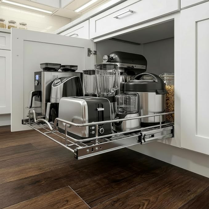 HOLDN’ STORAGE Pull Out Cabinet Organizer, Heavy Duty Caddy w/Lifetime Limited - Image 7