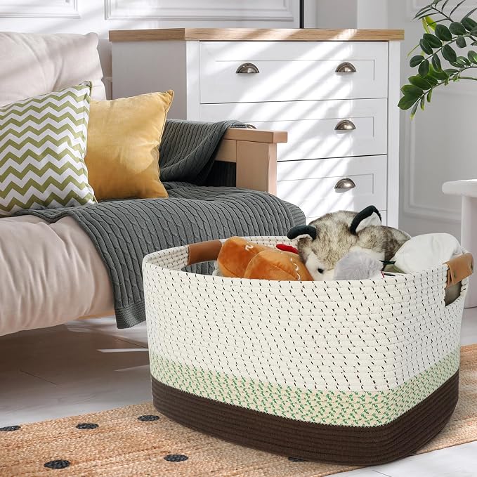 danpinera 108L Large Basket for Living Room, Nursery & Laundry, Kids Toy Basket - Image 3