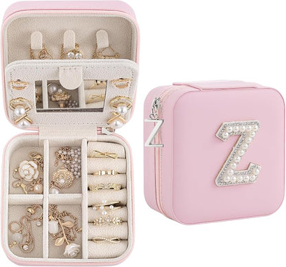 Birthday Gifts For Women, Initial Jewelry Box, Travel Jewelry Case, Gifts for by Unknown